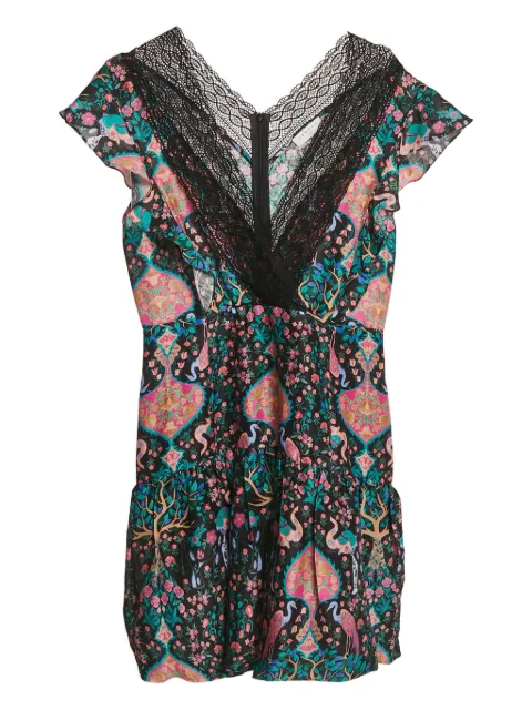 SANDRO lace bird print dress