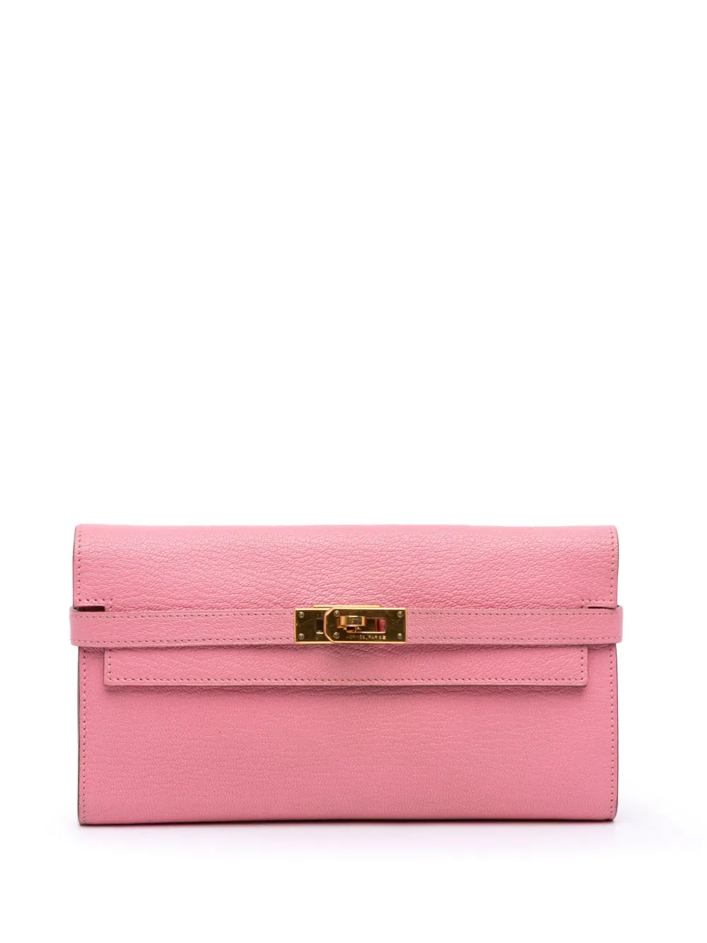 Hermès Pre-Owned 2014 Chevre Mysore Kelly Longue Wallet long wallets | Pink | Image 1