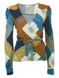 Missoni Pre-Owned 2024 patterned wrap top - Orange