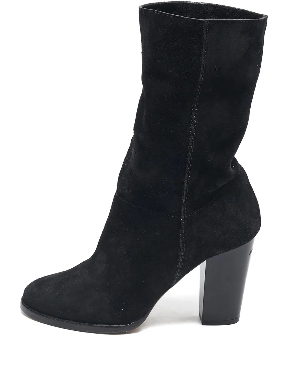 Jimmy Choo Pre-Owned suede block-heel boots | Black | Image 1