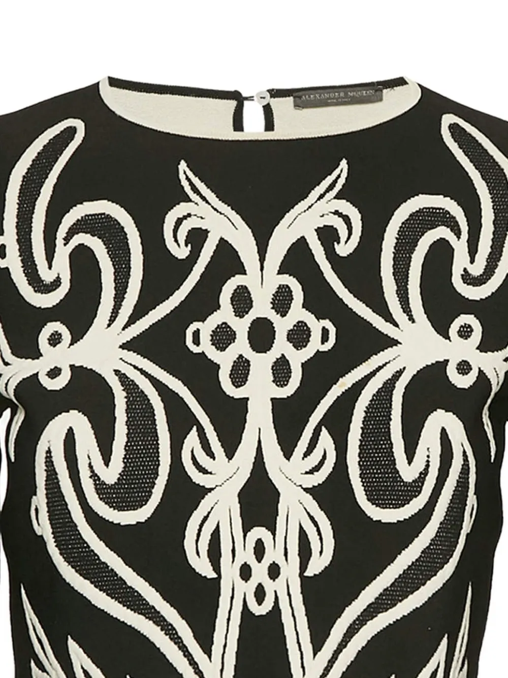 Alexander McQueen Pre-Owned 2024 floral-embroidered top | Image 2