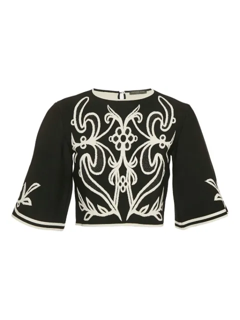 Alexander McQueen Pre-Owned top con bordado floral 2024