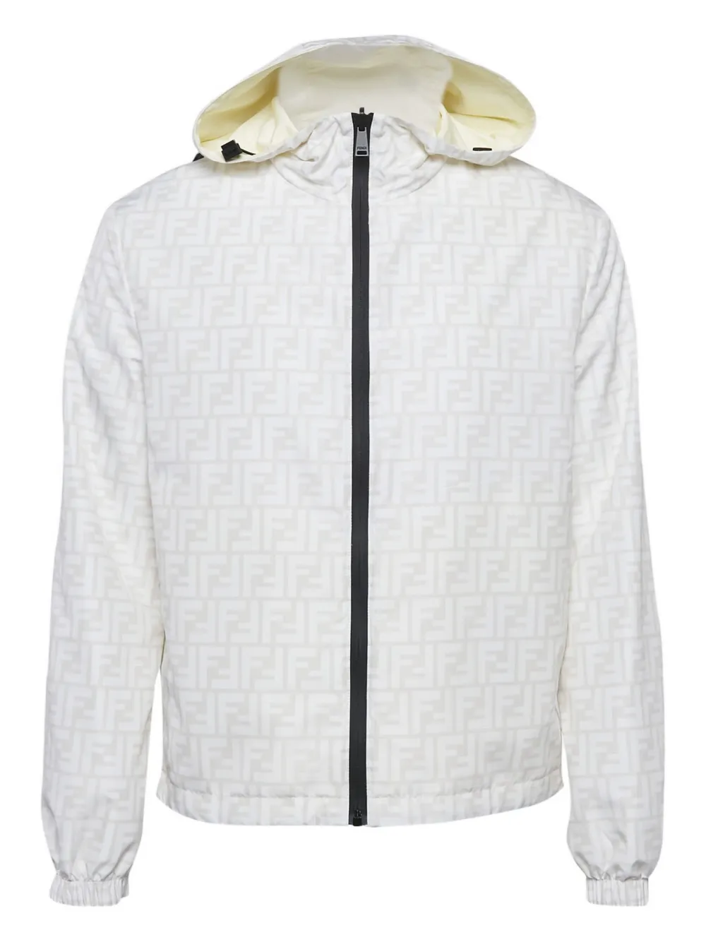 Fendi Pre-Owned 2024 all-over pattern hooded jacket | White | Image 1