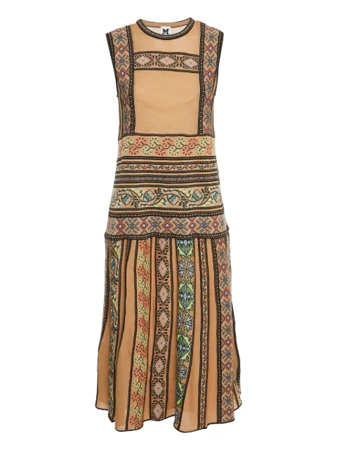 Missoni Pre-Owned patterned crew-neck midi dress