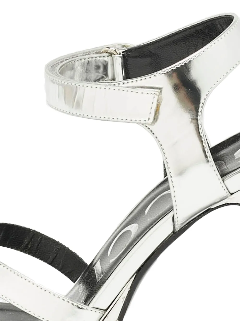 Gucci Pre-Owned 110 mm sandalen met plateauzool - Zilver