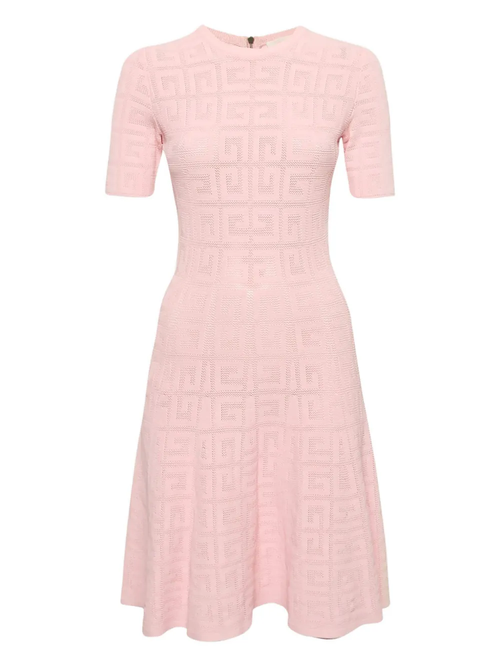 Pre-owned Givenchy Monogram Flared Dress In Pink