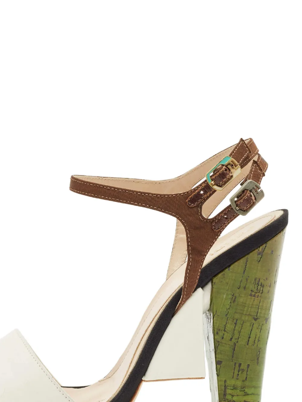 Fendi Pre-Owned 110 mm sandalen met gespsluiting - Veelkleurig