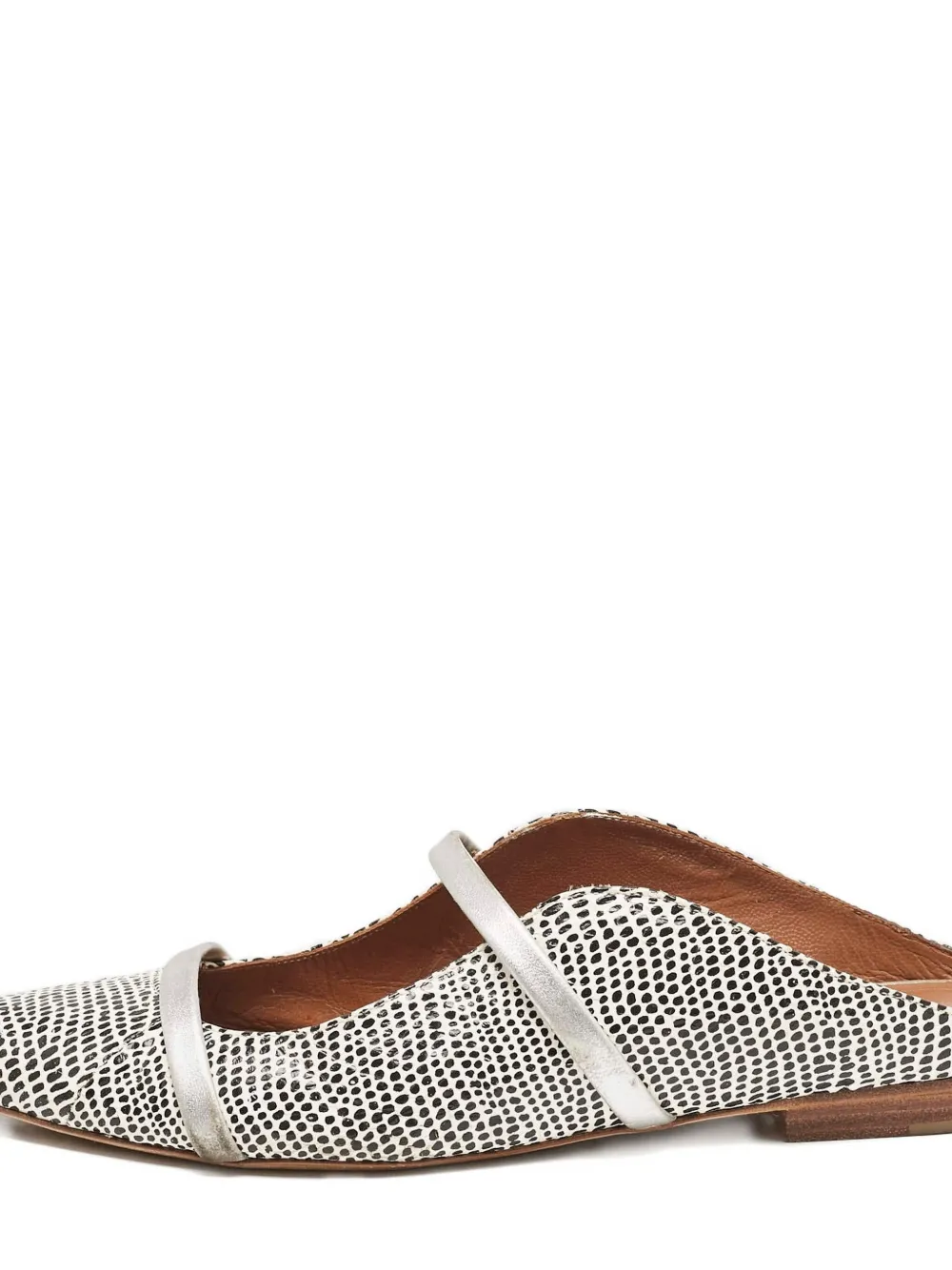 Malone Souliers Maureen leren muiltjes - Wit