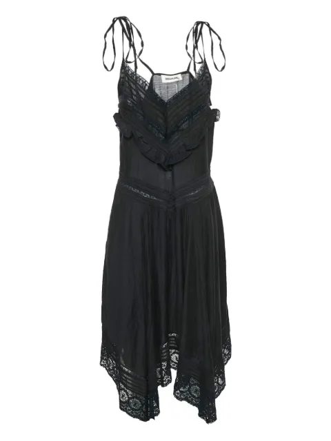 Zadig&Voltaire vestido con ribete de encaje