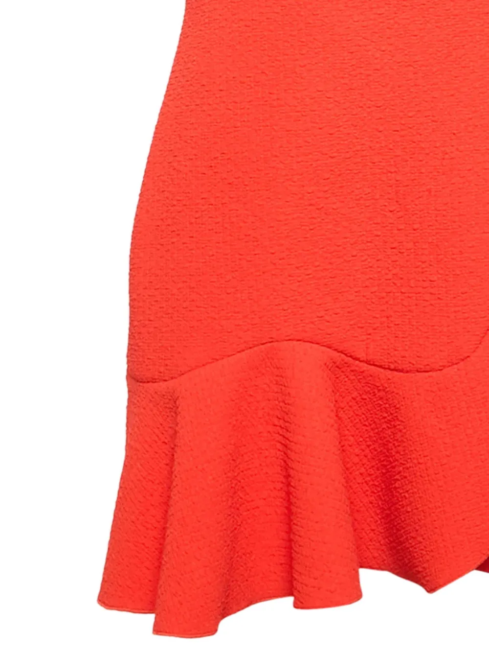 SANDRO Mini-jurk met textuur en ruches - Oranje