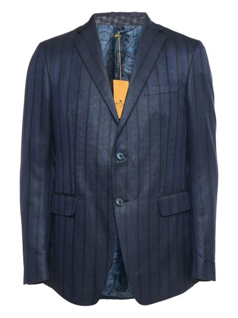 Etro Pre-Owned single-breasted striped blazer