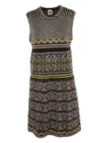 Missoni Pre-Owned geometric-pattern knit mini dress - Black