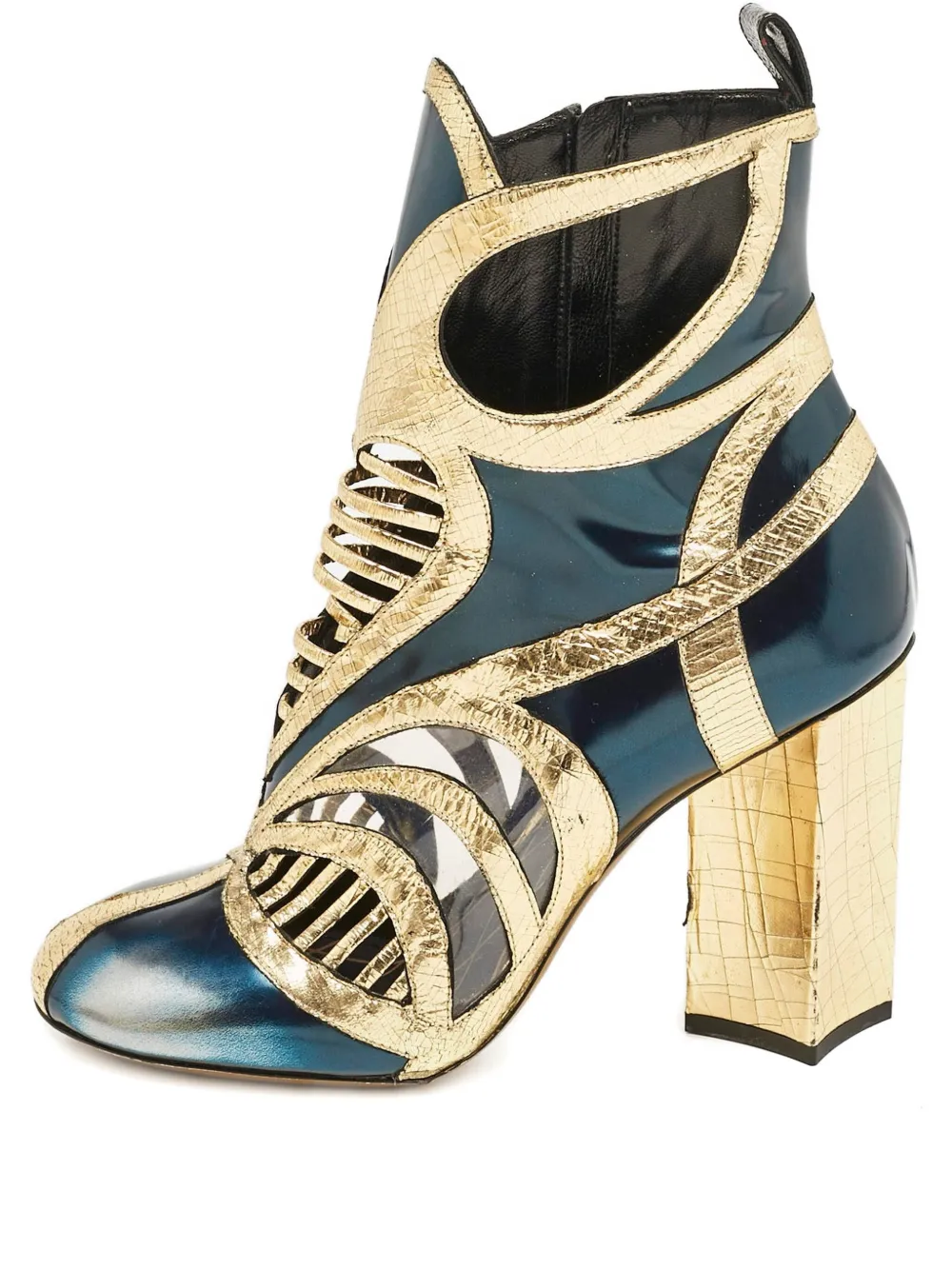 Louis Vuitton Pre-Owned botas con paneles y tacón de 100mm | dorado | Image 1