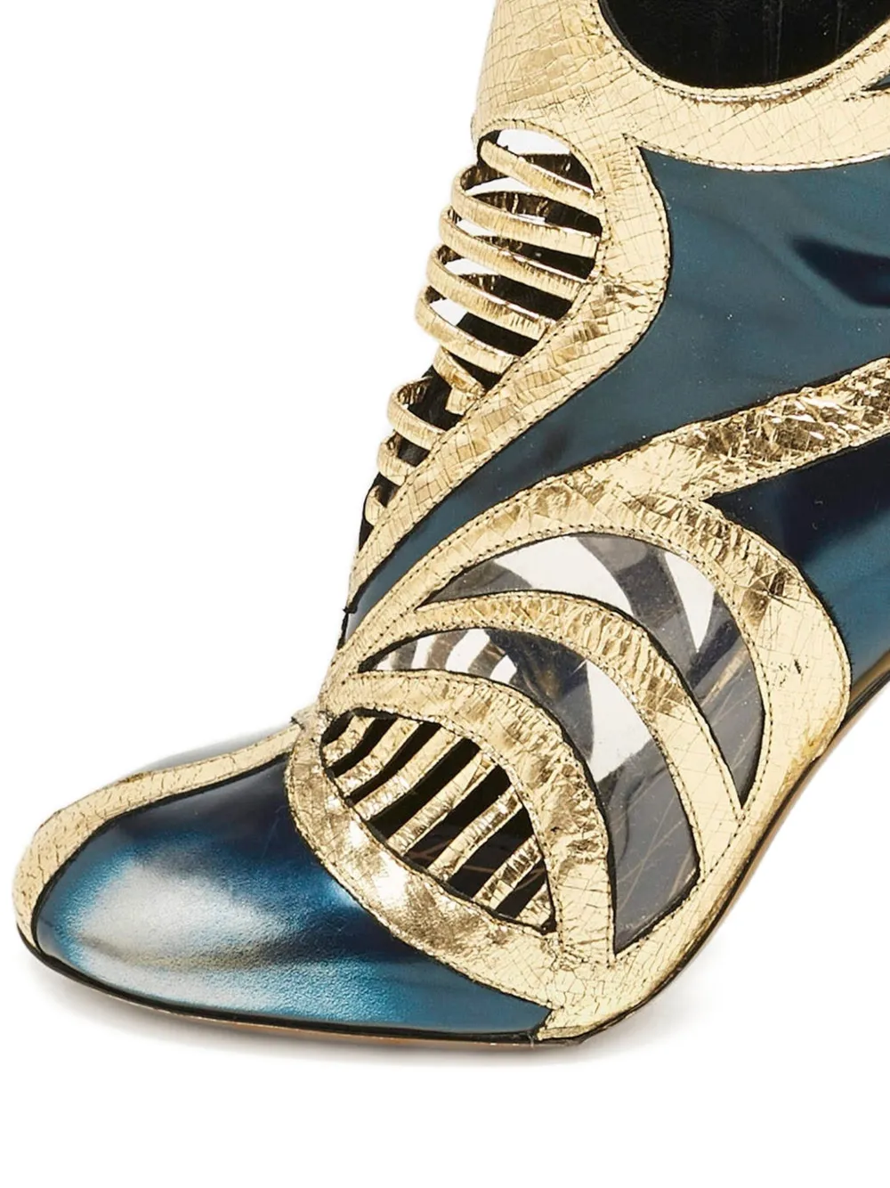 Louis Vuitton Pre-Owned 100 mm laarzen met vlakken - Goud