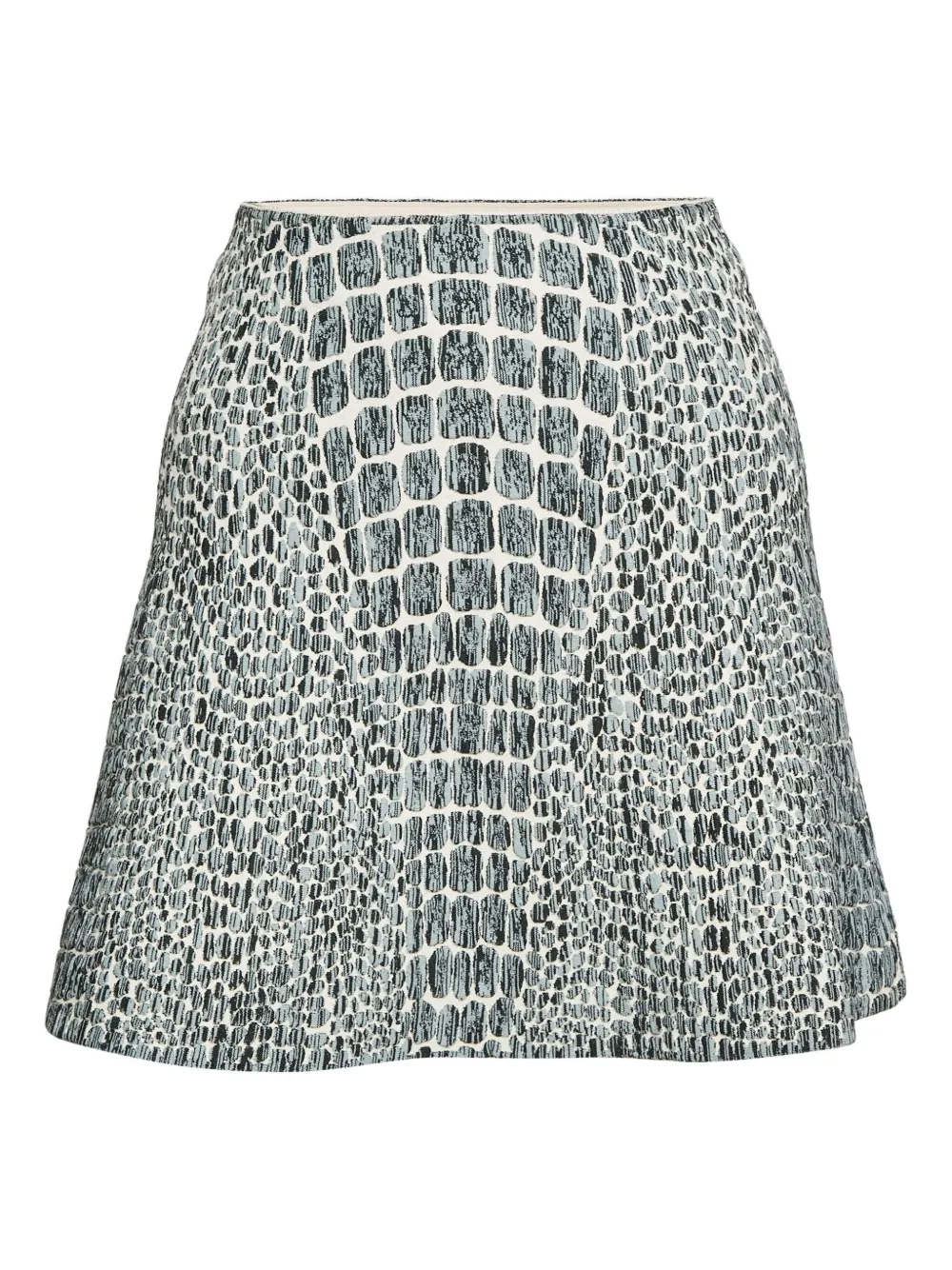 Alaïa Pre-Owned crocodile-effect mini skirt | Grey | Image 1