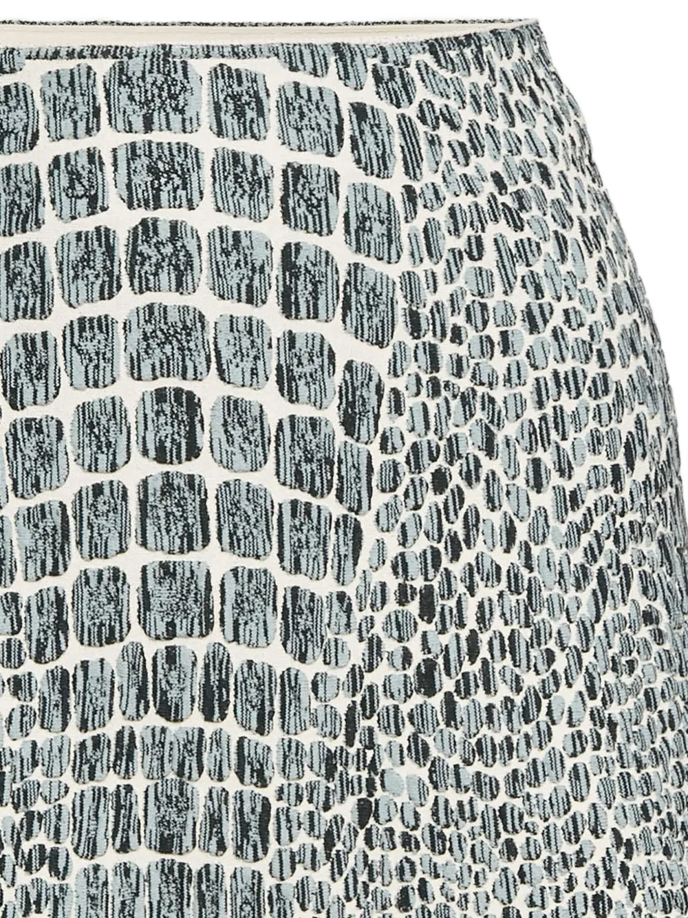 Alaïa Pre-Owned Mini-rok met krokodillen-reliëf - Grijs