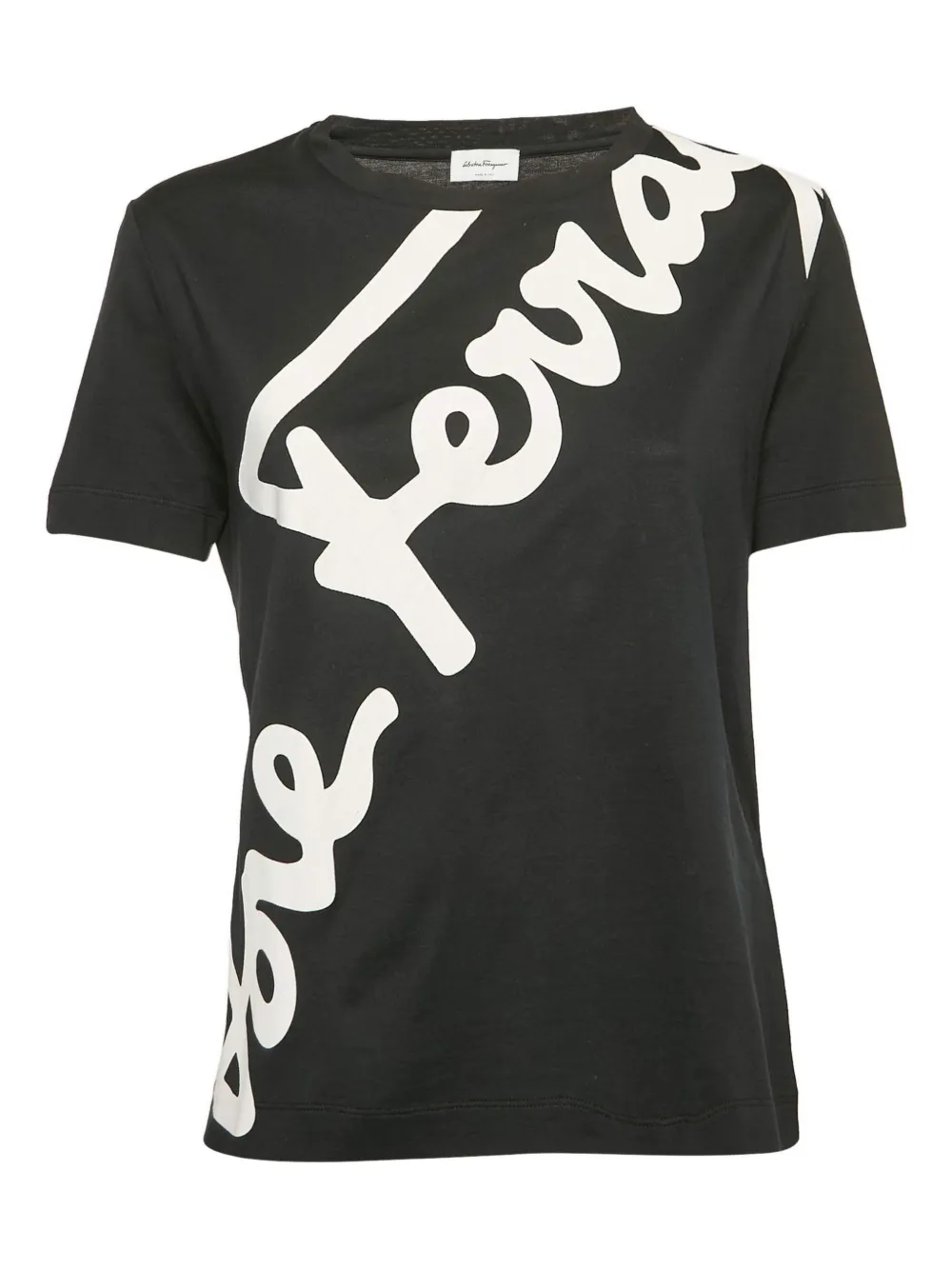 Ferragamo Pre-Owned ロゴ Tシャツ - ブラック Ferragamo Pre-Owned ロゴ Tシャツ - ブラック