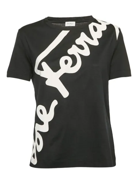 Ferragamo Pre-Owned logo-print cotton T-shirt