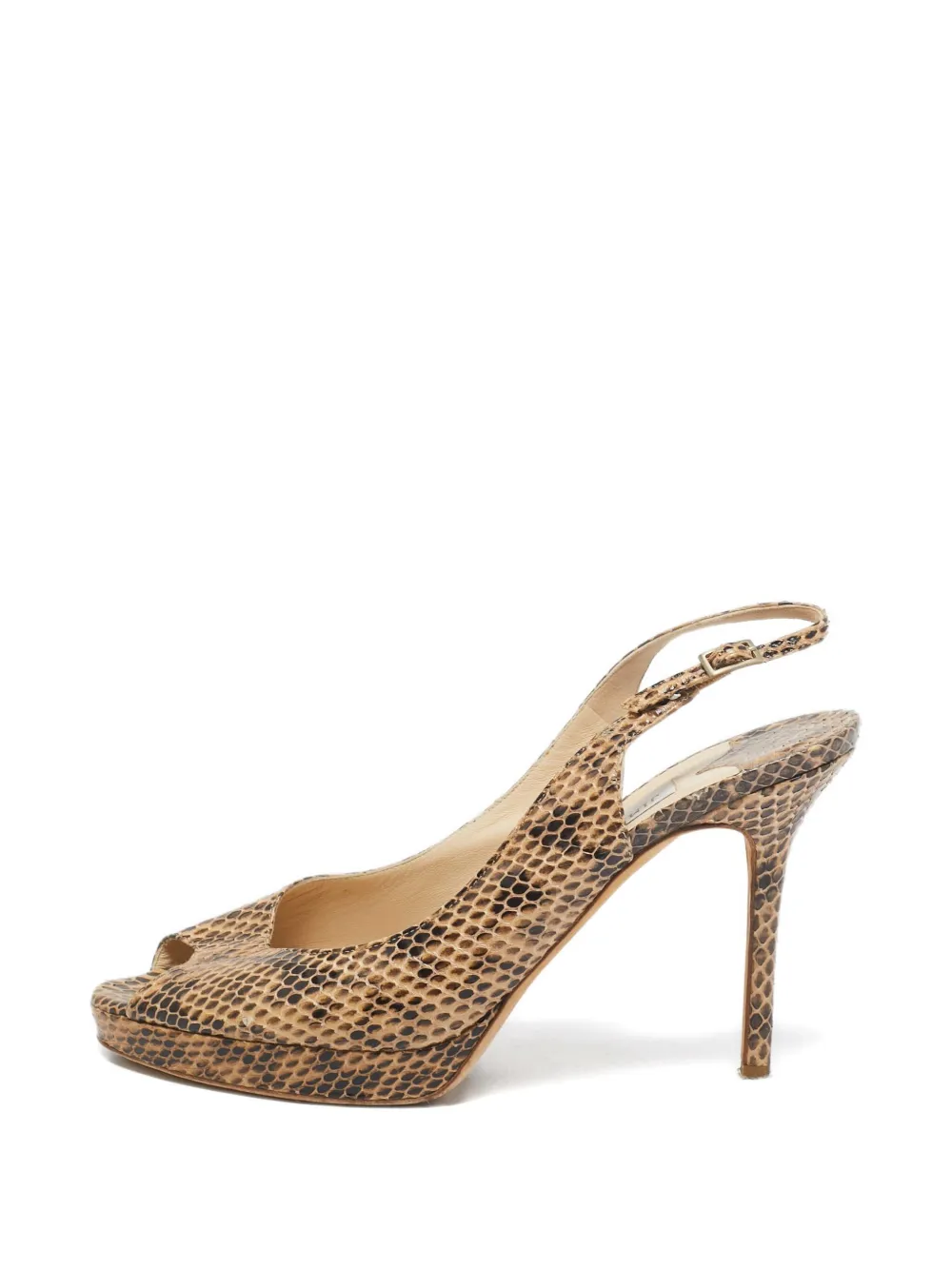 Jimmy Choo Pre-Owned 125mm python-embossed leather sandals | Image 2