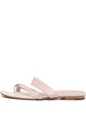 Manolo Blahnik アンクルストラップ サンダル | ブルー | FARFETCH JP