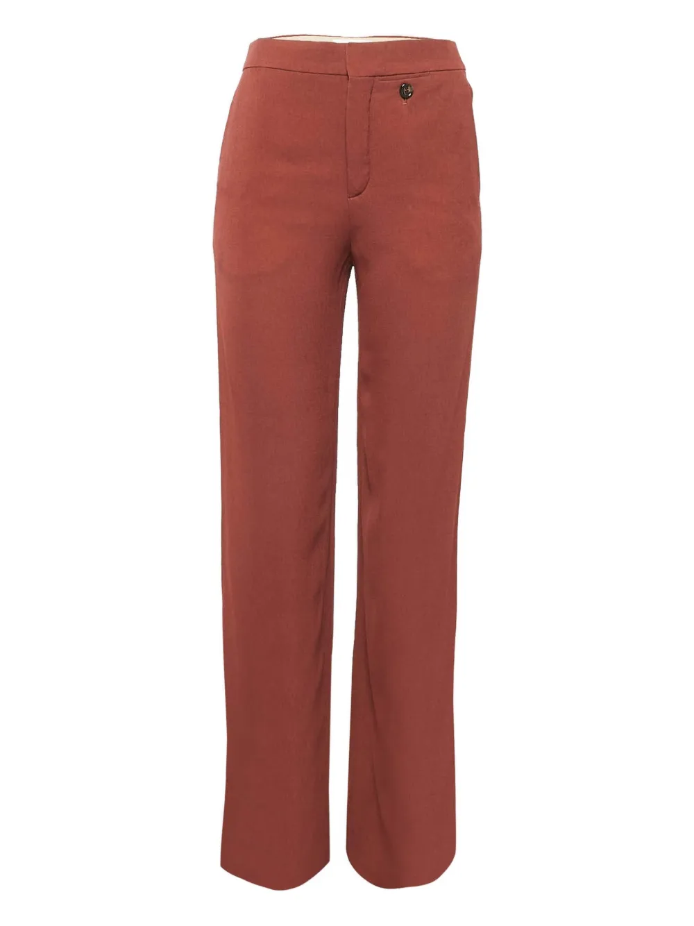 Chloé Pre-Owned 2024 front-pocket crepe trousers | Brown | Image 1