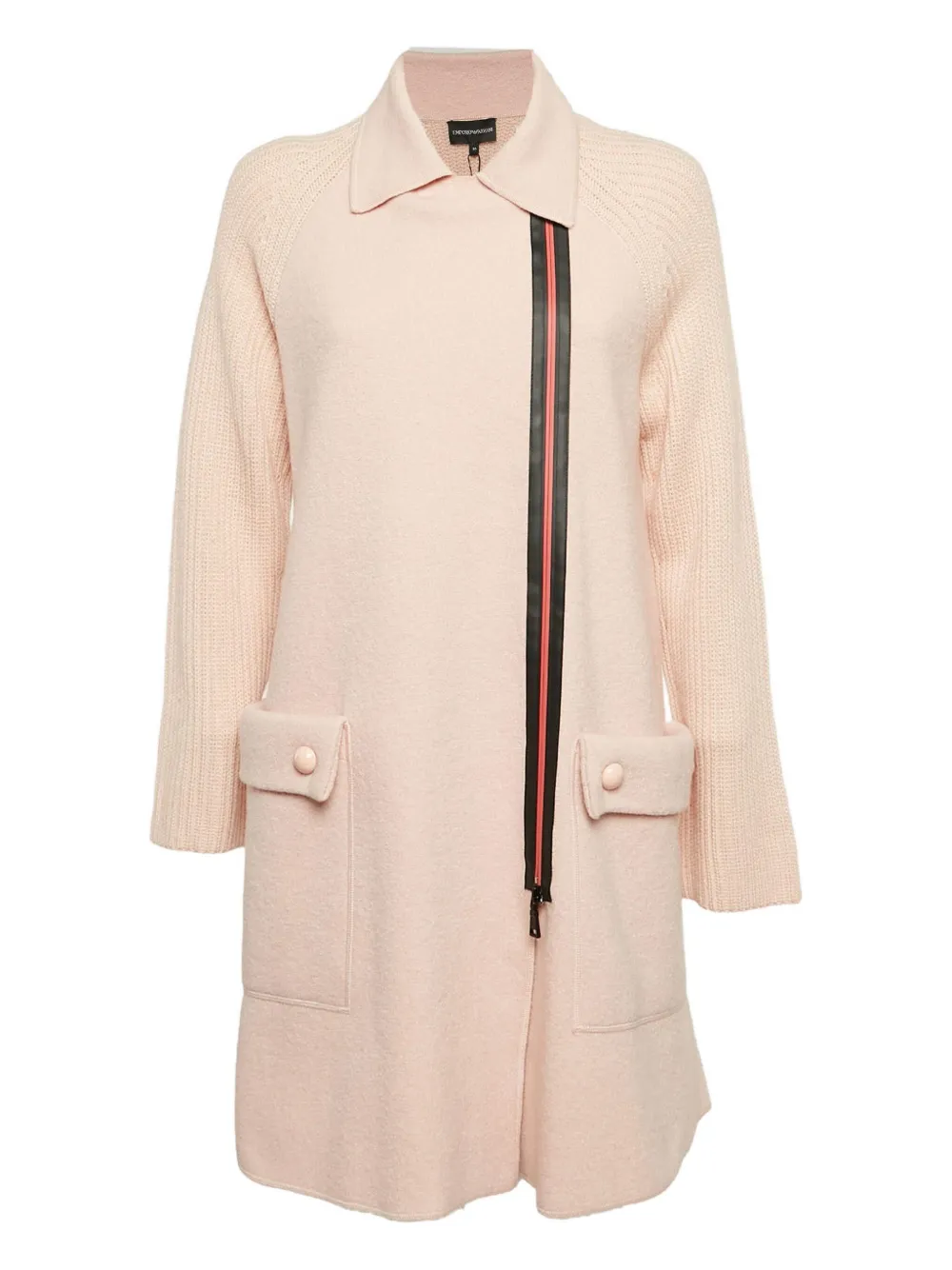 Emporio Armani Pre-Owned abrigo tejido con cierre 2024 | rosado | Image 1