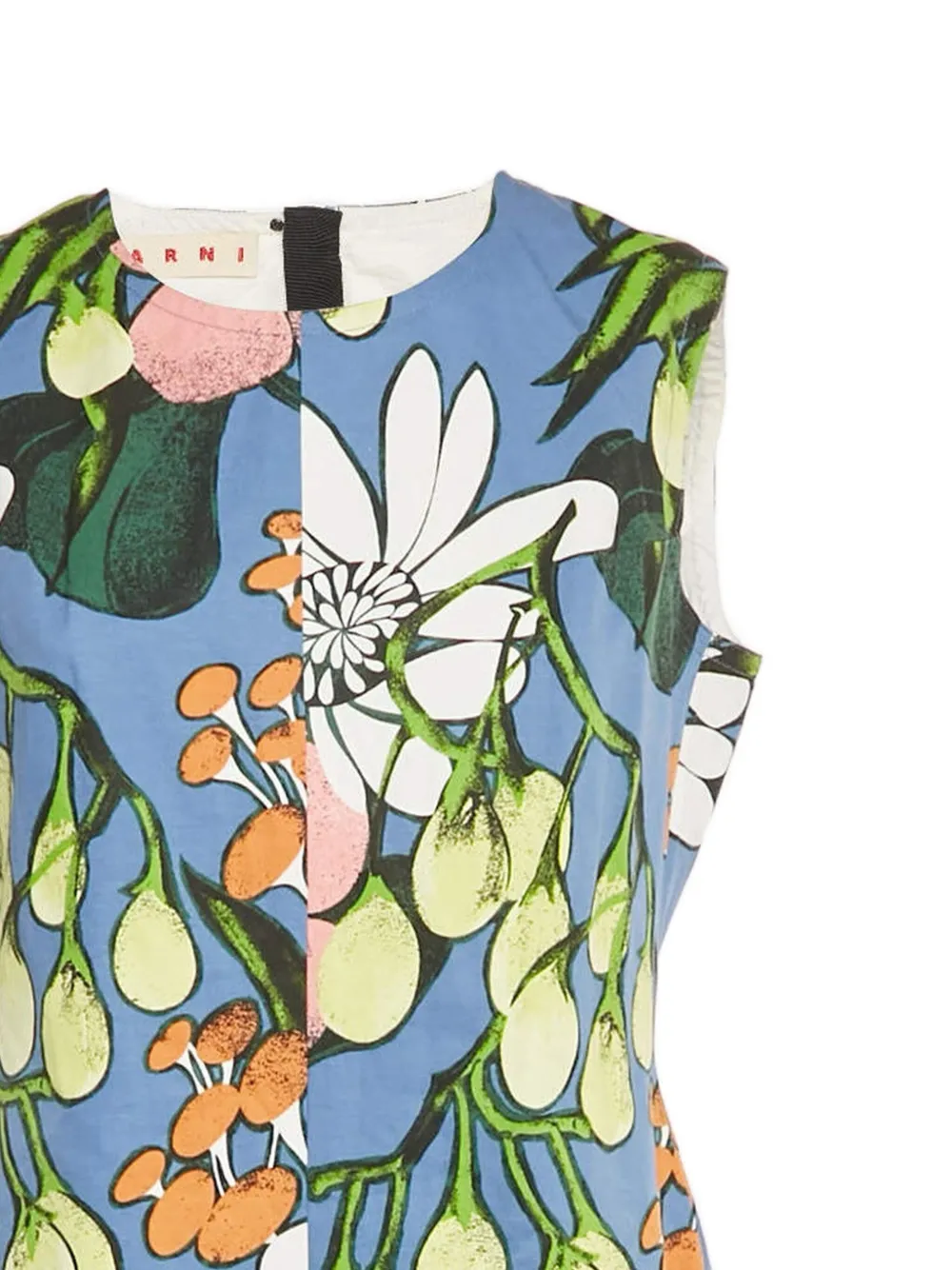 Marni Pre-Owned 2024 mouwloze midi-jurk met bloemenprint - Blauw