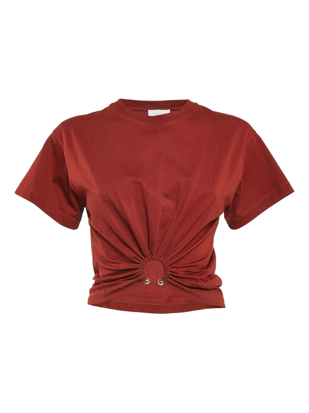 Paco Rabanne Pre-Owned 2024 ring-embellished T-shirt | Red | Image 1