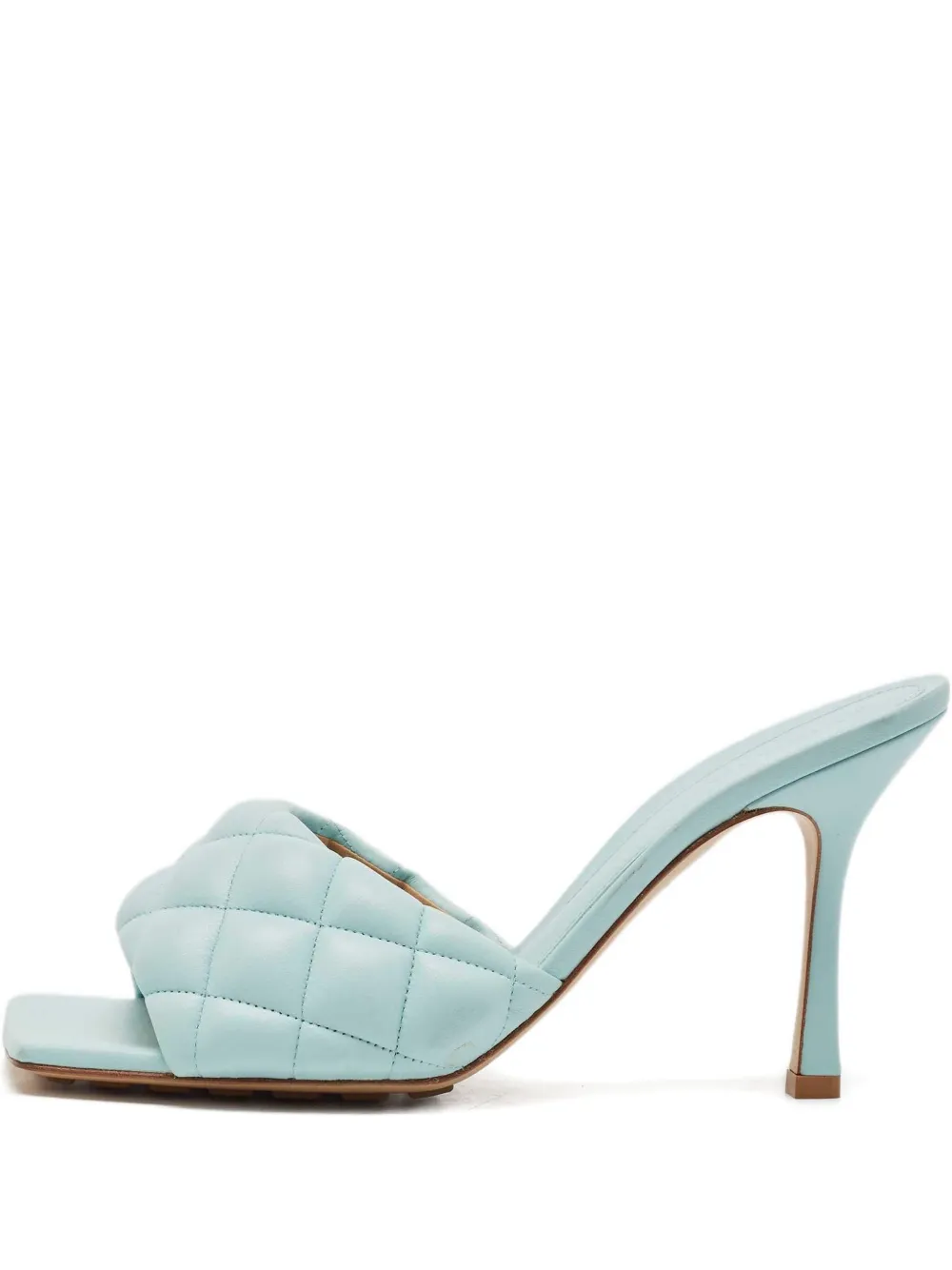 Bottega Veneta Pre-Owned Gesteppte Sandalen 100mm - Blau