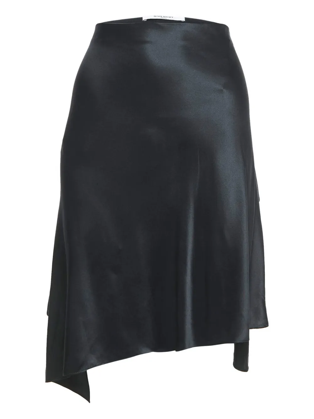 Givenchy Pre-Owned silk asymmetrical midi skirt | Black | Image 1