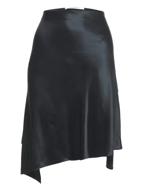 Givenchy Pre-Owned silk asymmetrical midi skirt