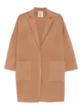 Semicouture patch-pockets coat - Neutrals