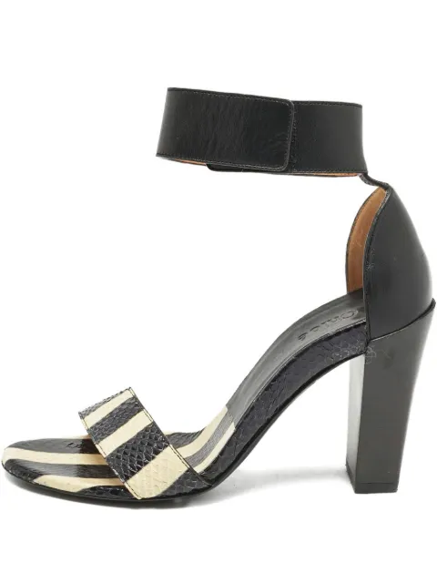 Chloé Pre-Owned 2023 90mm leather block-heel sandals
