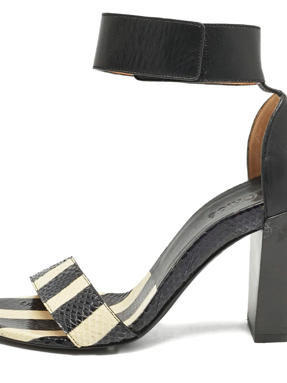 Chloé Pre-Owned 2023 90mm leather block-heel sandals | Image 2