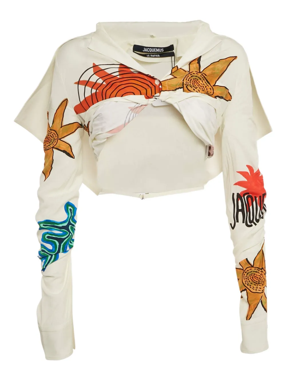 Jacquemus Pre-Owned sun-print shirt | White | Image 1