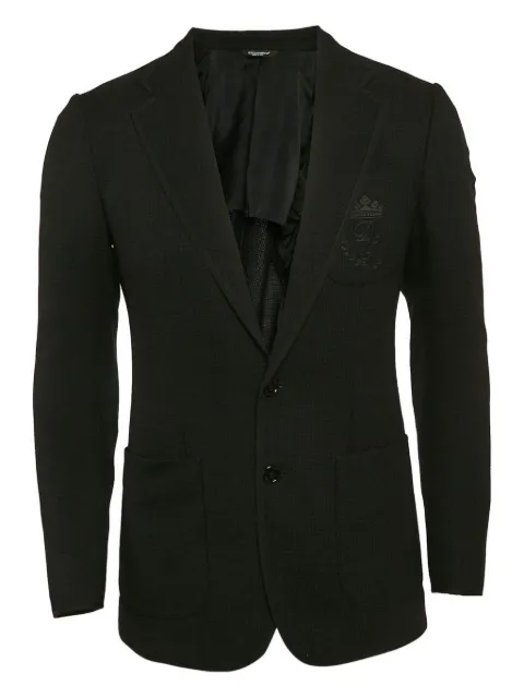 Dolce & Gabbana Pre-Owned 2024 embroidered-patch long-sleeves blazer