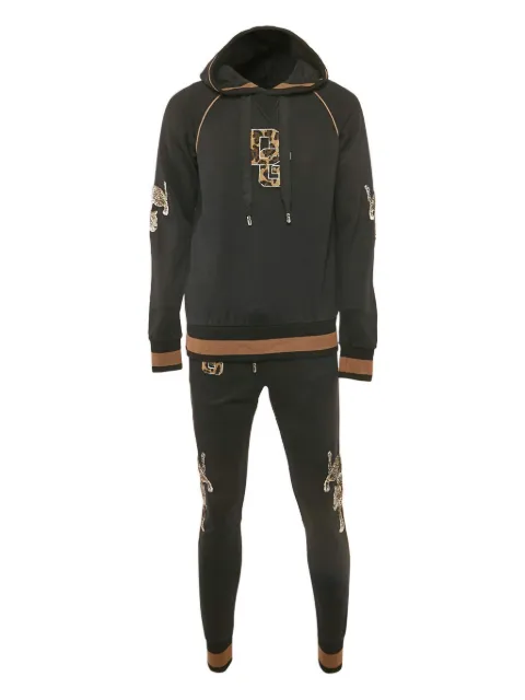 Dolce & Gabbana Pre-Owned leopard-embroidery cotton tracksuit