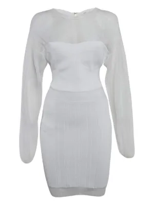 ENTIRE STUDIOS Longsleeve Mini Dress | Grey | FARFETCH JO