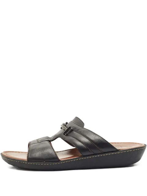Tod's Vintage leather buckle open-toe sandals