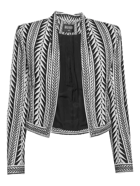 Balmain Pre-Owned jacquard Tribal jacket