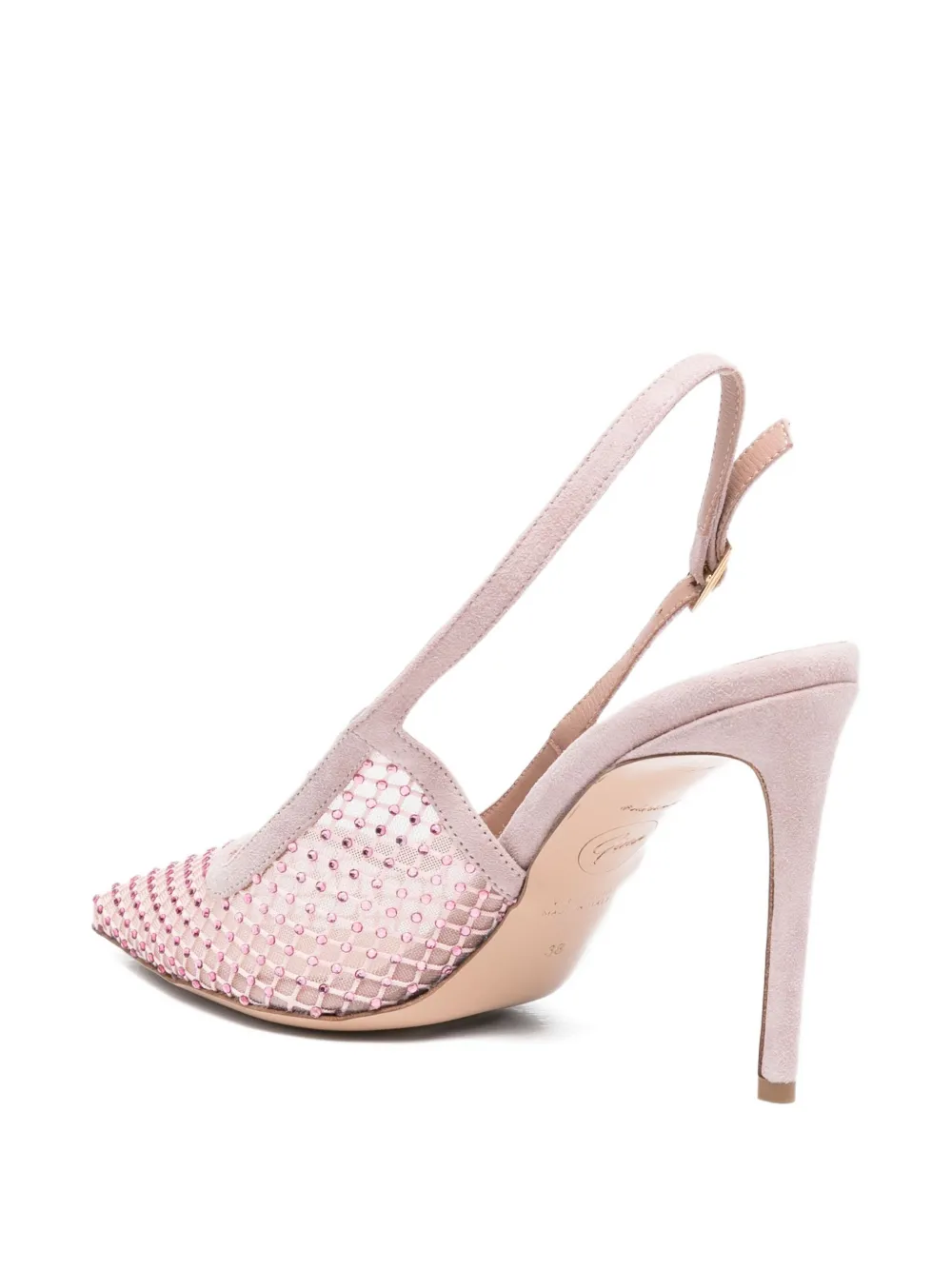 GINISSIMA 95mm crystal-embellished pumps Pink