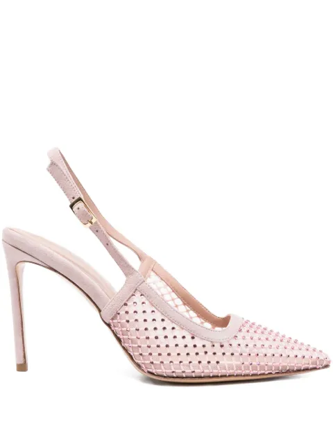 GINISSIMA 95mm crystal-embellished pumps