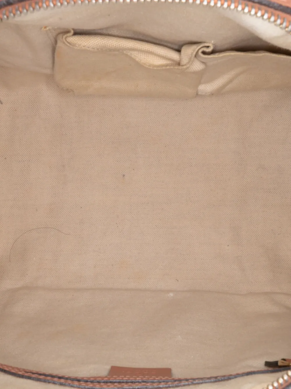 Pre-owned Gucci 2016-2025 Gg Canvas Web Joy Boston Bag Satchel In Brown