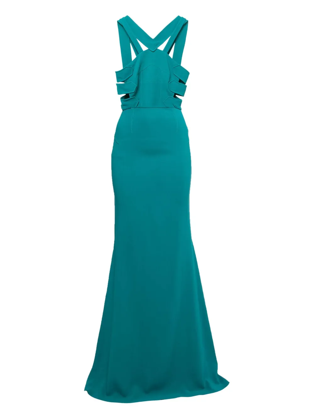 Roland Mouret 2024 cut-out mermaid maxi dress - Green