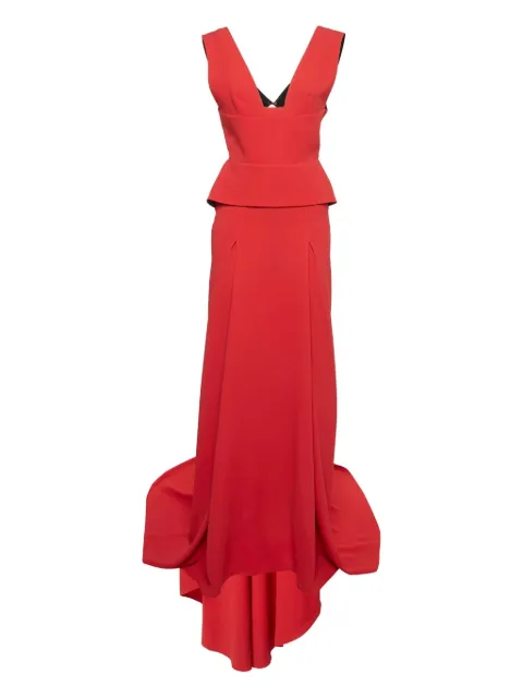 Roland Mouret V-neck panelled dress
