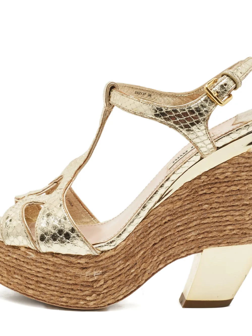 Miu Miu Pre-Owned 1150112 Gold | Image 2