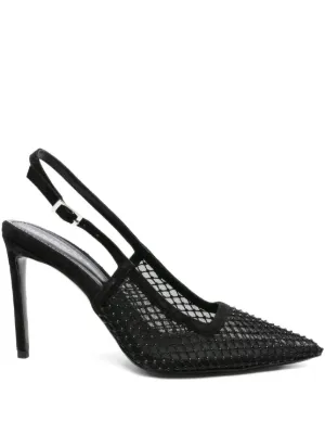 Manolo Blahnik スリングバック パンプス | ブラック | FARFETCH JP