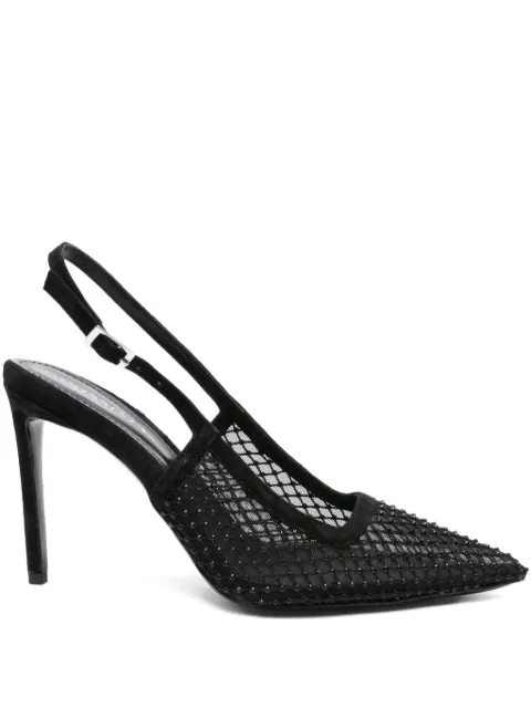 GINISSIMA 95mm crystal-embellished pumps