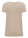 BOSS embroidered-detail linen top - Neutrals