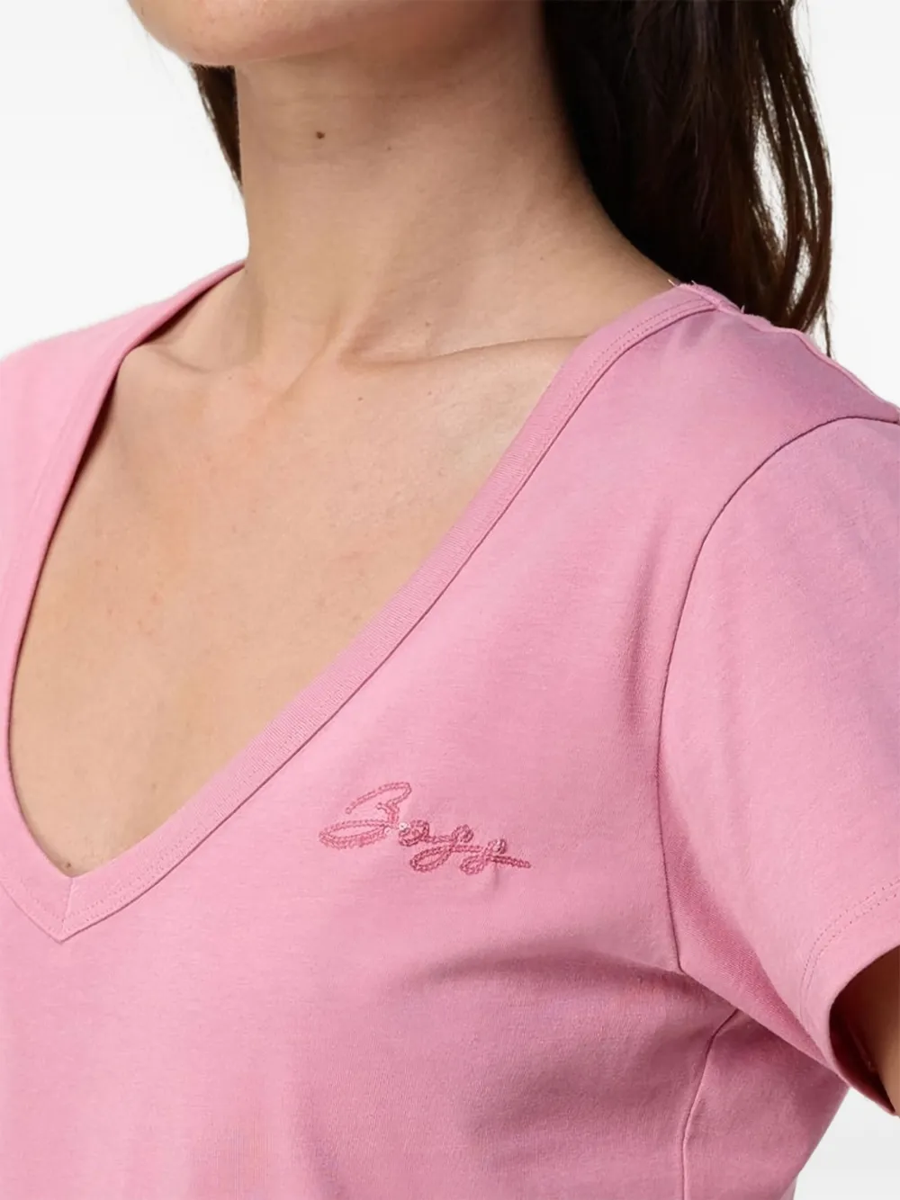 BOSS embroidered V-neck T-shirt | T-Shirts & Jersey Shirts | Image 2